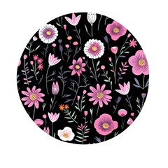 Flowers Pattern Mini Round Pill Box (pack Of 5) by Ravend