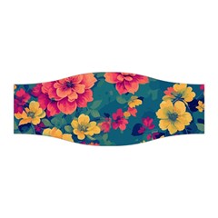 Floral Art Flowers Textile Stretchable Headband by Ravend