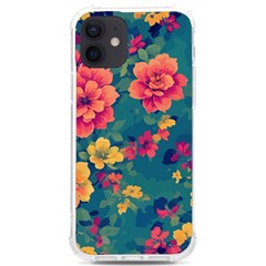 Floral Art Flowers Textile Iphone 12/12 Pro Tpu Uv Print Case by Ravend