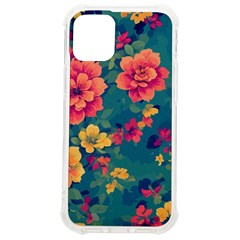 Floral Art Flowers Textile Iphone 12 Mini Tpu Uv Print Case	 by Ravend