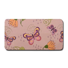 Butterfly Background Pattern Texture Medium Bar Mat by Ravend