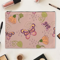 Butterfly Background Pattern Texture Cosmetic Bag (xl) by Ravend