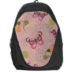 Butterfly Background Pattern Texture Backpack Bag by Ravend