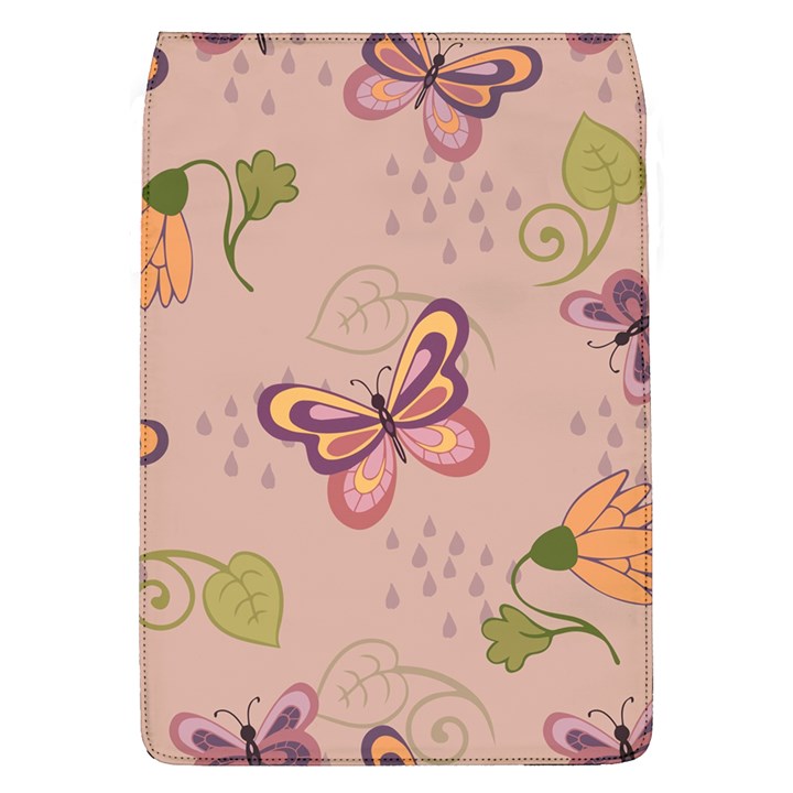 Butterfly Background Pattern Texture Removable Flap Cover (L)