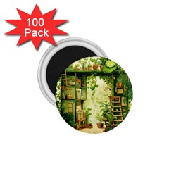 Building Potted Plants 1 75  Magnets (100 Pack)  by Ravend