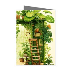 Building Potted Plants Mini Greeting Cards (pkg Of 8) by Ravend