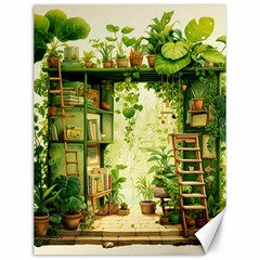 Building Potted Plants Canvas 12  X 16  by Ravend