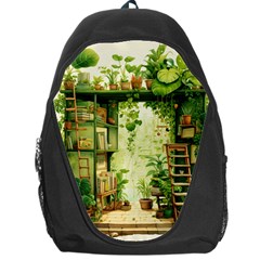 Building Potted Plants Backpack Bag by Ravend