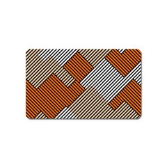 Abstract Pattern Line Art Design Decoration Magnet (name Card) by Ravend