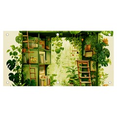 Building Potted Plants Banner And Sign 6  X 3  by Ravend