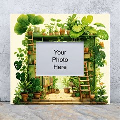 Building Potted Plants White Wall Photo Frame 5  X 7  by Ravend