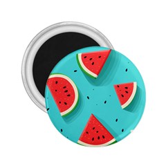 Watermelon Fruit Slice 2 25  Magnets by Ravend