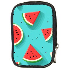 Watermelon Fruit Slice Compact Camera Leather Case by Ravend