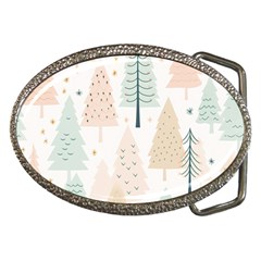 Trees Christmas Belt Buckles