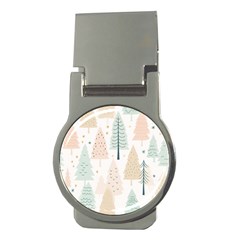 Trees Christmas Money Clips (Round) 