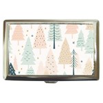 Trees Christmas Cigarette Money Case Front