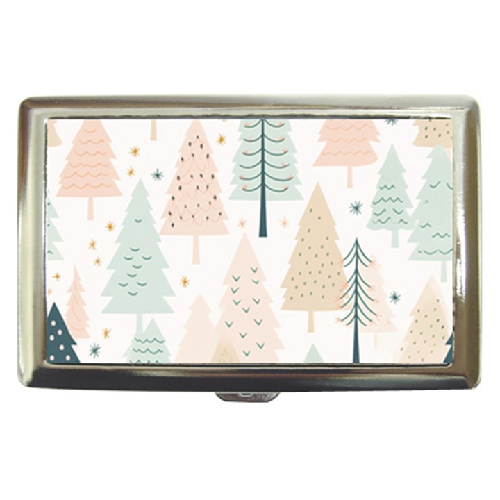 Trees Christmas Cigarette Money Case