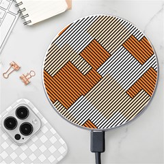 Abstract Pattern Line Art Design Decoration Wireless Fast Charger(white) by Ravend