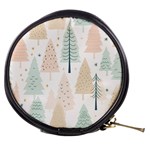 Trees Christmas Mini Makeup Bag Front