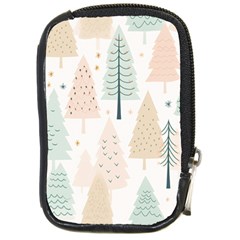 Trees Christmas Compact Camera Leather Case