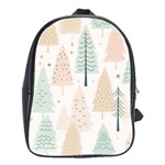 Trees Christmas School Bag (Large) Front