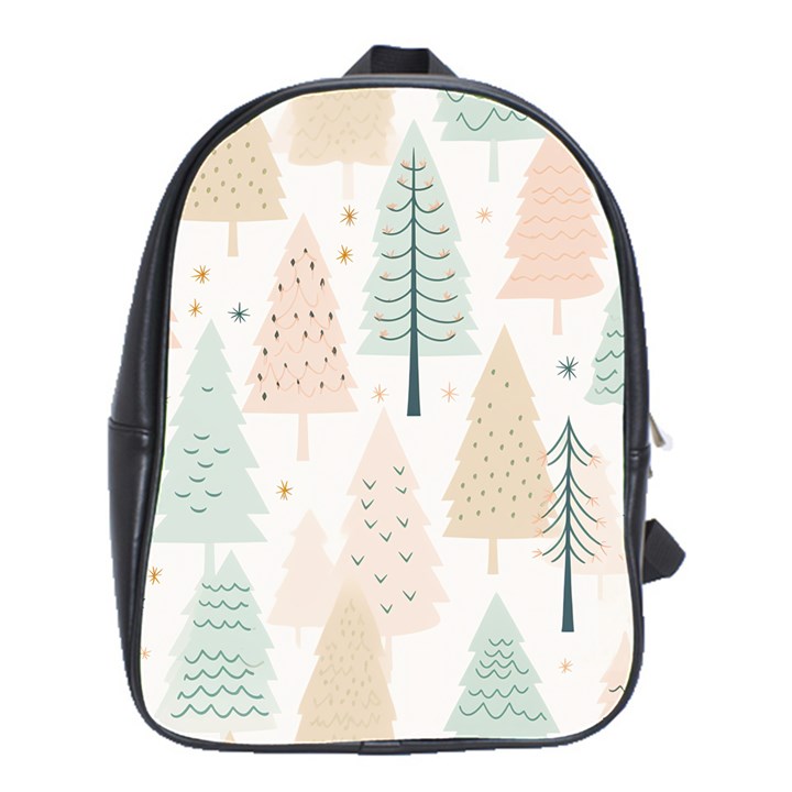 Trees Christmas School Bag (Large)