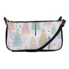 Trees Christmas Shoulder Clutch Bag