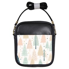 Trees Christmas Girls Sling Bag