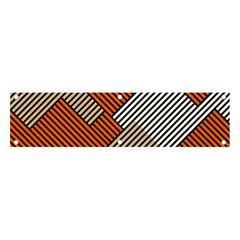 Abstract Pattern Line Art Design Decoration Banner And Sign 4  X 1  by Ravend