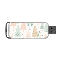 Trees Christmas Portable USB Flash (One Side)