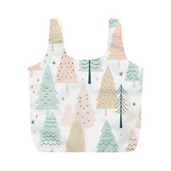 Trees Christmas Full Print Recycle Bag (M)