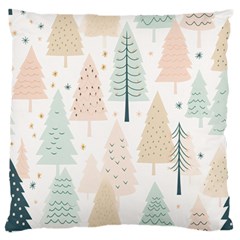 Trees Christmas Standard Premium Plush Fleece Cushion Case (Two Sides)