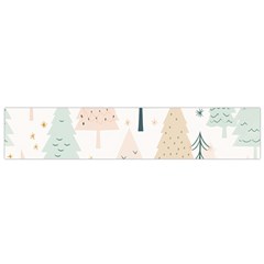 Trees Christmas Small Premium Plush Fleece Scarf by Ravend