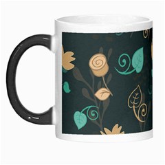 Flowers Leaves Pattern Seamless Morph Mug by Ravend