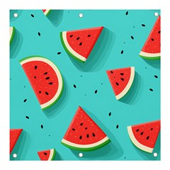 Watermelon Fruit Slice Banner And Sign 3  X 3  by Ravend