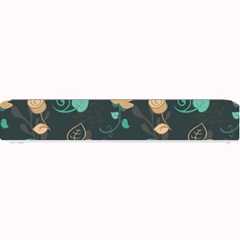 Flowers Leaves Pattern Seamless Small Bar Mat by Ravend