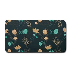 Flowers Leaves Pattern Seamless Medium Bar Mat by Ravend