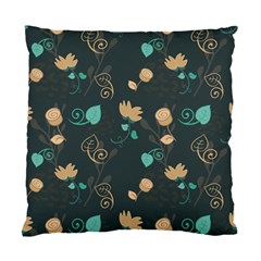 Flowers Leaves Pattern Seamless Standard Cushion Case (one Side) by Ravend