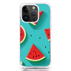 Watermelon Fruit Slice Iphone 14 Pro Tpu Uv Print Case by Ravend