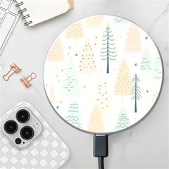 Trees Christmas Wireless Fast Charger(White)