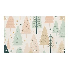 Trees Christmas Banner and Sign 5  x 3 