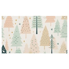 Trees Christmas Banner And Sign 7  X 4 