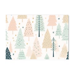 Trees Christmas Crystal Sticker (A4)