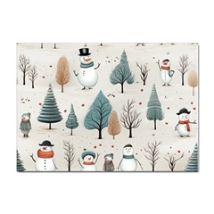 Snowman Snow Christmas Sticker A4 (10 Pack)