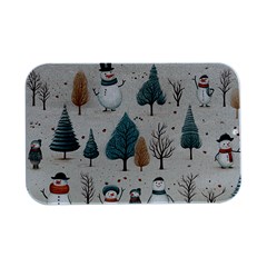 Snowman Snow Christmas Open Lid Metal Box (silver)   by Ravend