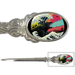 Retro Wave Kaiju Godzilla Japanese Pop Art Style Letter Opener by Modalart