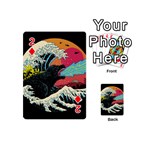 Retro Wave Kaiju Godzilla Japanese Pop Art Style Playing Cards 54 Designs (Mini) Front - Diamond2