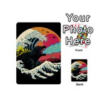 Retro Wave Kaiju Godzilla Japanese Pop Art Style Playing Cards 54 Designs (Mini) Back