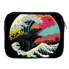 Retro Wave Kaiju Godzilla Japanese Pop Art Style Apple Ipad 2/3/4 Zipper Cases by Modalart