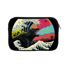 Retro Wave Kaiju Godzilla Japanese Pop Art Style Apple Ipad Mini Zipper Cases by Modalart